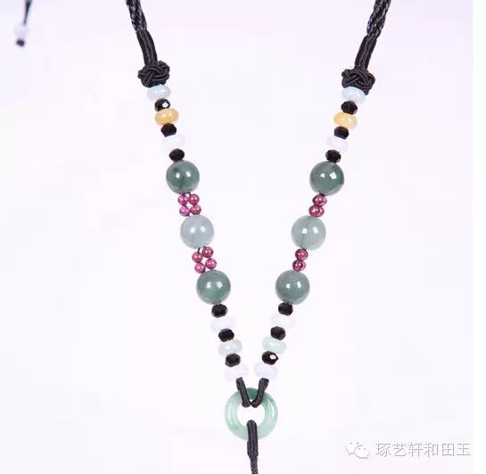和田玉挂件配绳