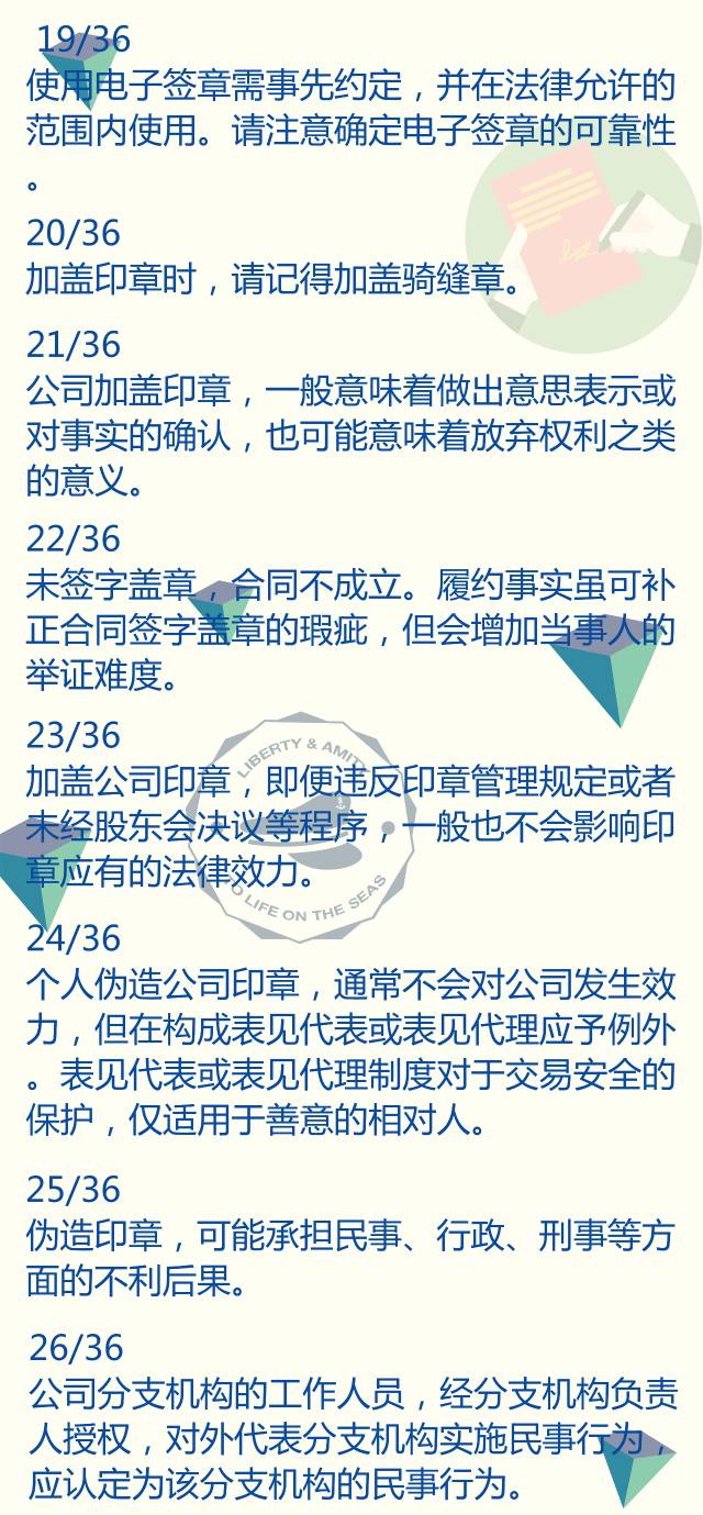 36种重要的签字盖章必学知识