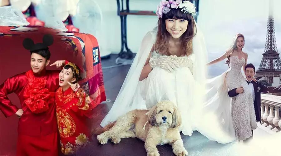 明星婚纱照大排行,周杰伦、黄晓明、李孝利、陈小春齐上...