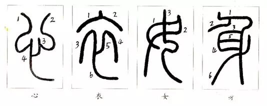 [转载]篆书书写入门:小篆的笔法分析