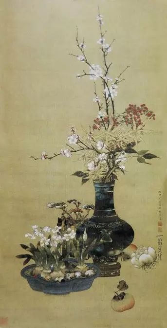 清代吴县诗人画家沈俊,善写花卉翎毛,设色静雅,"风韵不凡".