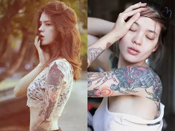 摄影师兼模特Ira Chernova的甜美纹身