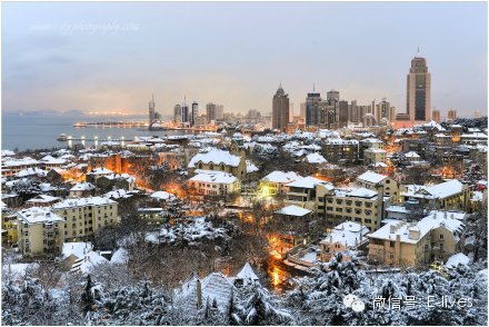 青岛的雪景,一个童话的世界