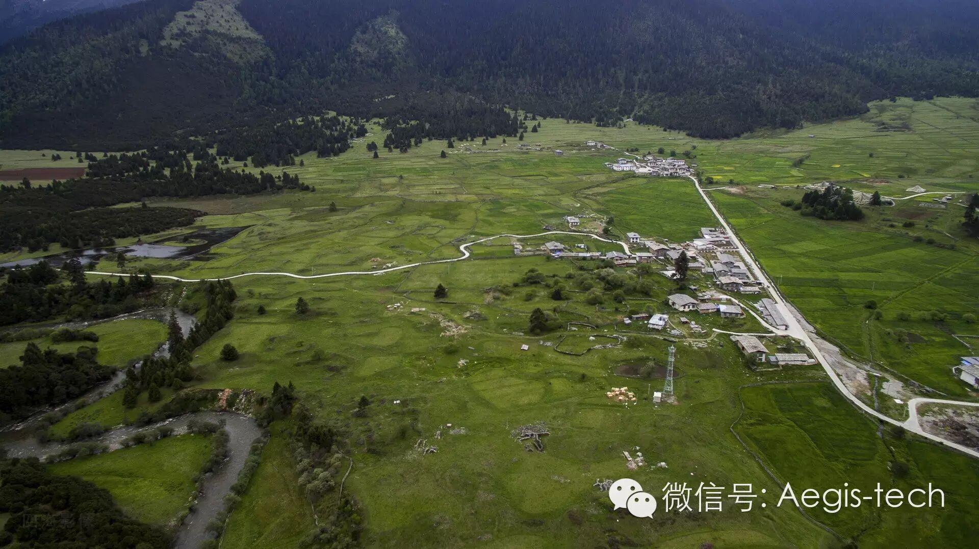 精靈3西巡】之一 航拍西藏 魯朗林海-扎西崗村