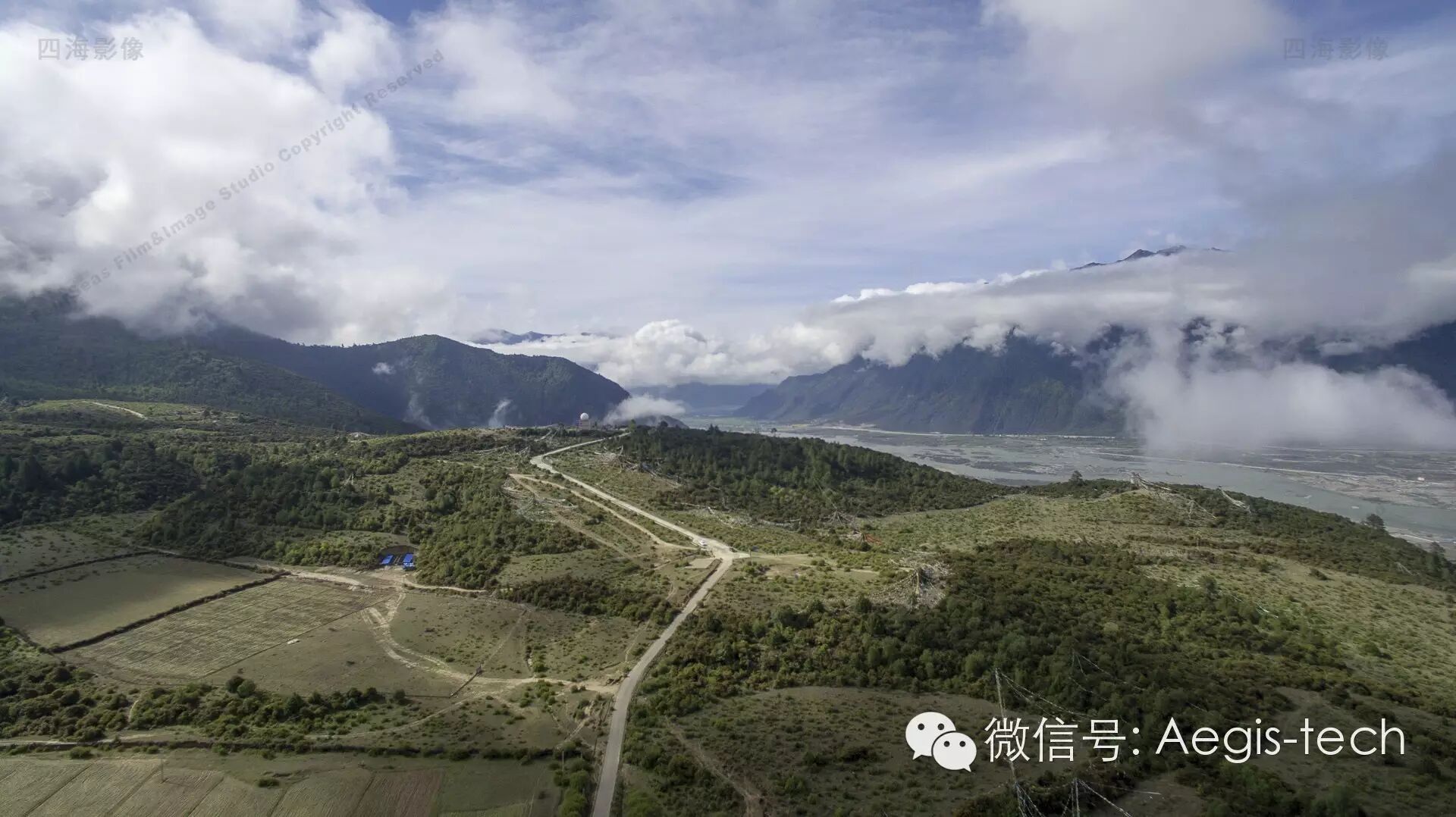 【精靈3西巡】之二 航拍西藏八一比日神山云海+油菜花 