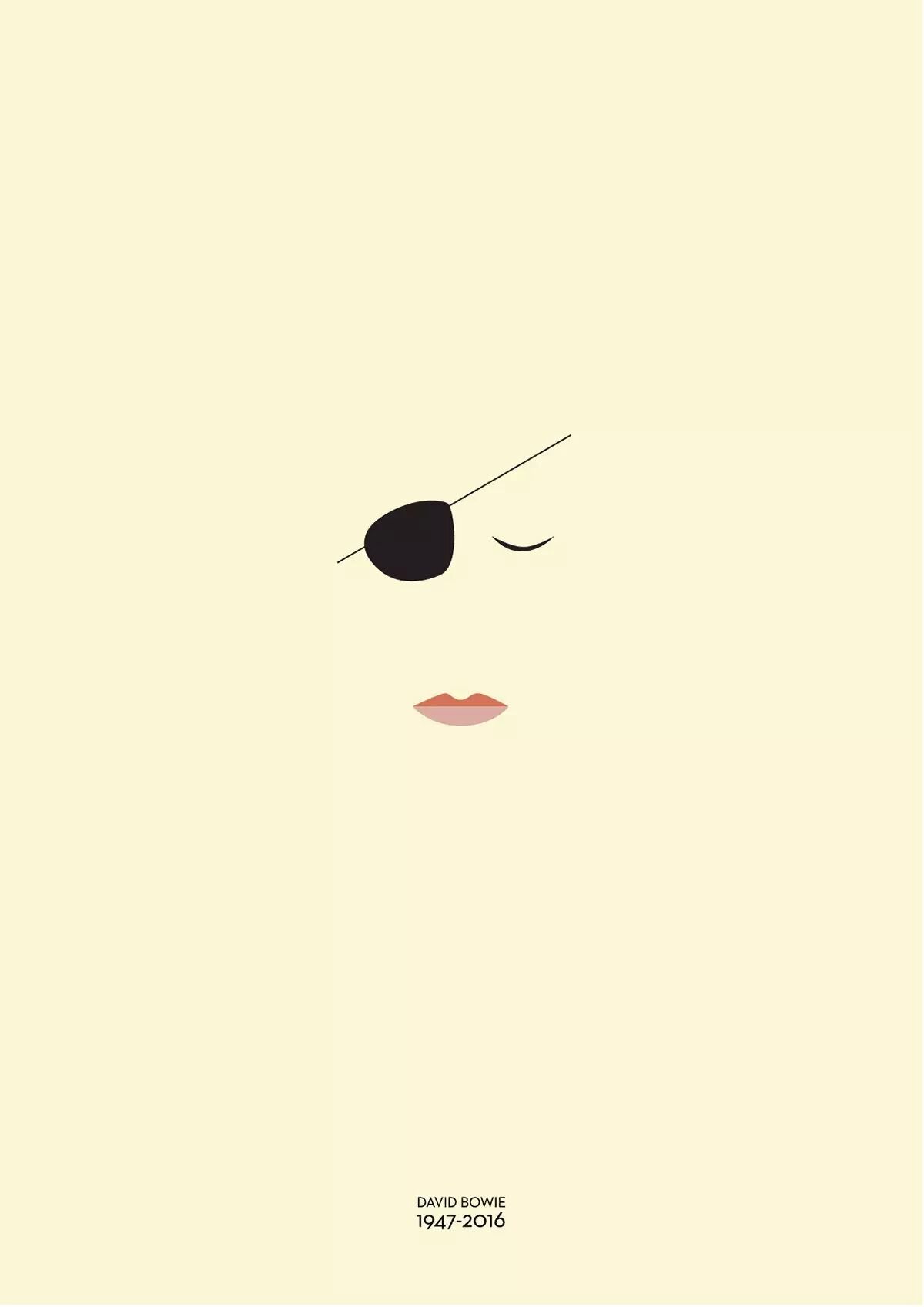 David Bowie 1947-2016精简时尚海报一组