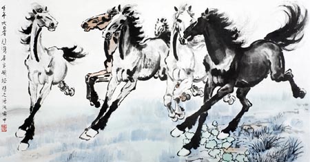【转载】徐悲鸿画马 - 出水芙蓉 - 低碳生活 徐悲鸿画马 - 木子辛夷 - 木子辛夷