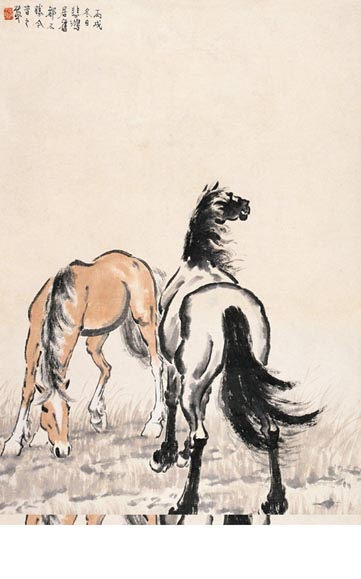 【转载】徐悲鸿画马 - 出水芙蓉 - 低碳生活 徐悲鸿画马 - 木子辛夷 - 木子辛夷