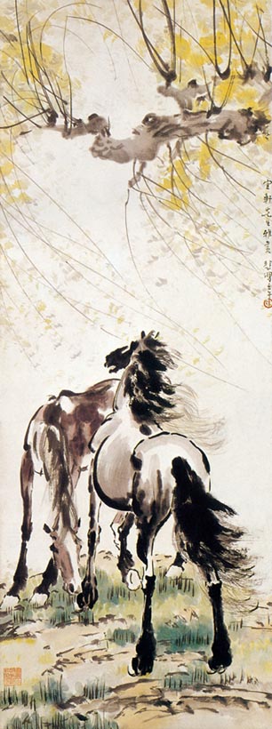 【转载】徐悲鸿画马 - 出水芙蓉 - 低碳生活 徐悲鸿画马 - 木子辛夷 - 木子辛夷