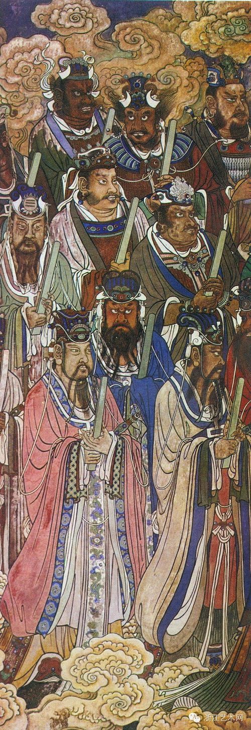 永乐宫壁画《朝元图》(附壁画全景图) - 醉墨 - 醉墨的博客 永乐宫壁画《朝元图》(附壁画全景图) - 张波 - 张波的艺术空间