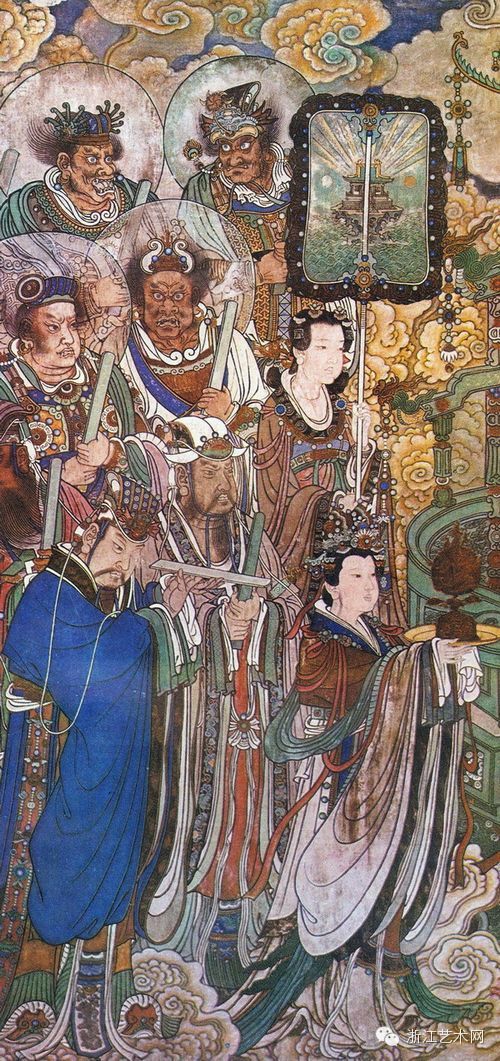 永乐宫壁画《朝元图》(附壁画全景图) - 醉墨 - 醉墨的博客 永乐宫壁画《朝元图》(附壁画全景图) - 张波 - 张波的艺术空间