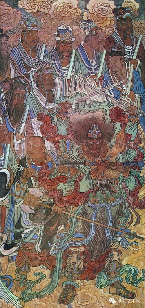 永乐宫壁画《朝元图》(附壁画全景图) - 醉墨 - 醉墨的博客 永乐宫壁画《朝元图》(附壁画全景图) - 张波 - 张波的艺术空间