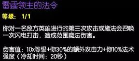 lols6打野天赋