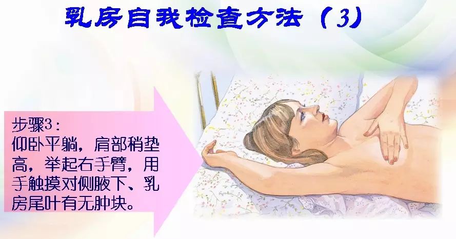 关爱乳房 自我检查方法