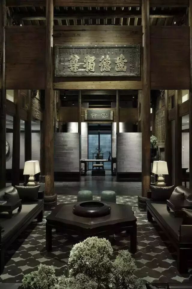 中式︱新中式室内建筑 · 木结构