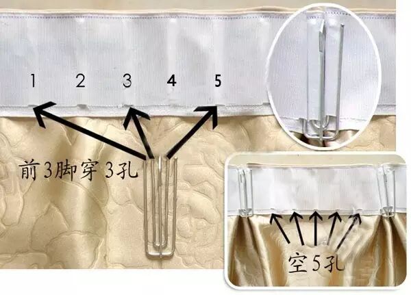 窗帘挂钩穿法_挂钩窗帘穿法视频教程_挂钩窗帘穿法视频