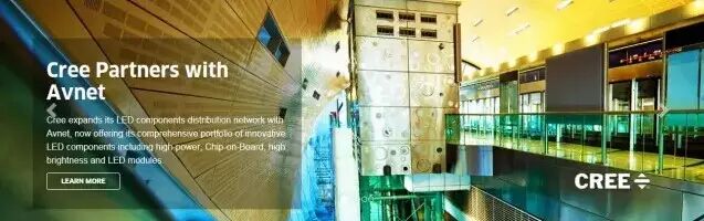 科锐与安富利合作,扩展LED器件与模组分销网络