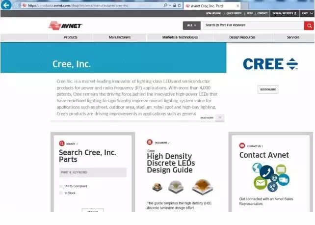 科锐与安富利合作,扩展LED器件与模组分销网络
