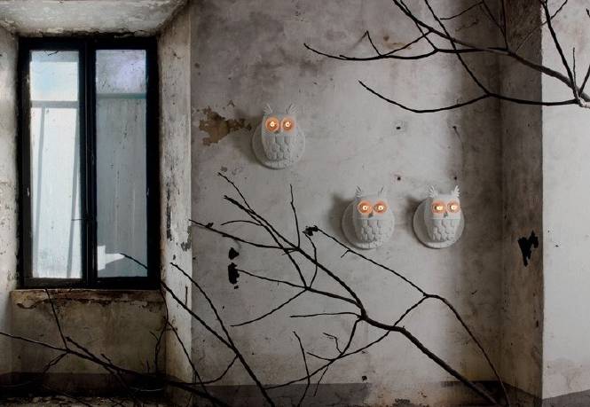 走马观灯 | 让人脑洞大开的猫头鹰壁灯，也太呆萌可爱了吧！