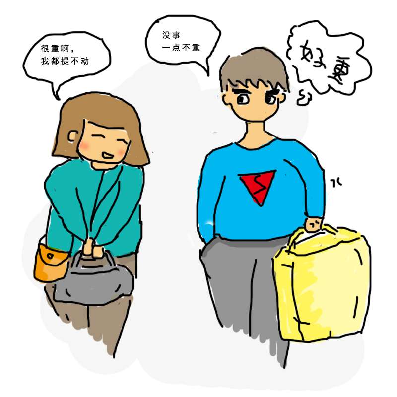 有画直说"女汉子"