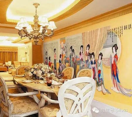 餐厅也这么有内涵 秀色可餐的字画装饰