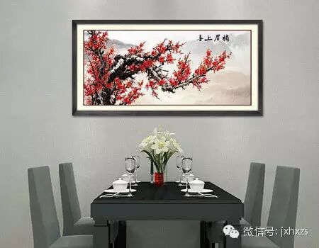 餐厅也这么有内涵 秀色可餐的字画装饰
