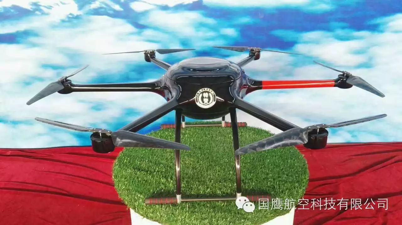 国鹰航空首批20架警用六轴无人机gy800a即将正式生产完成投入市场