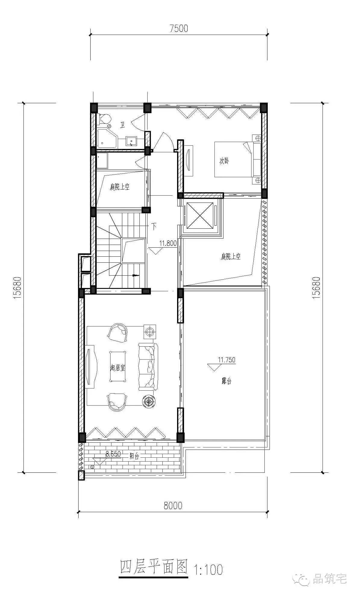 台州温岭开间8米*进深19米现代户型 建筑师作品展