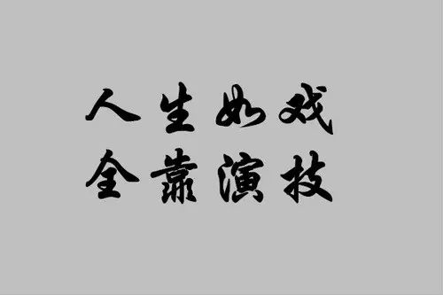 人生如戏全靠演技不要再吹牛了好么