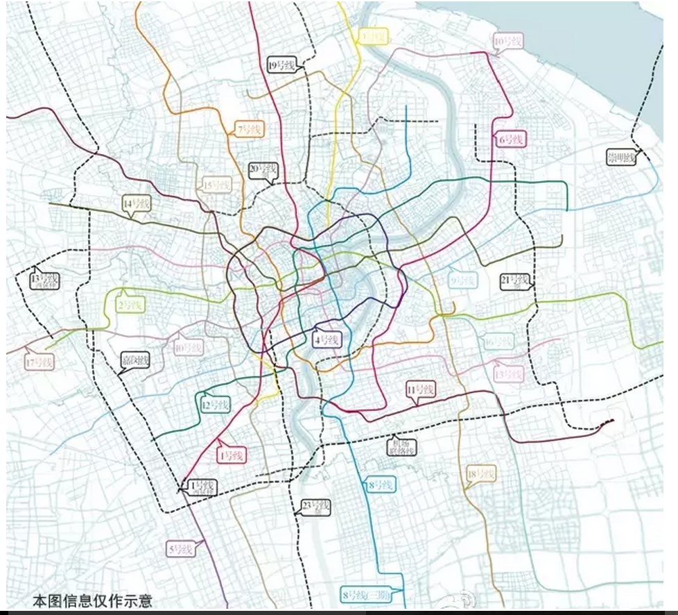 上海9条新地铁线路图出炉,2025年前又有哪些板块要涨价了