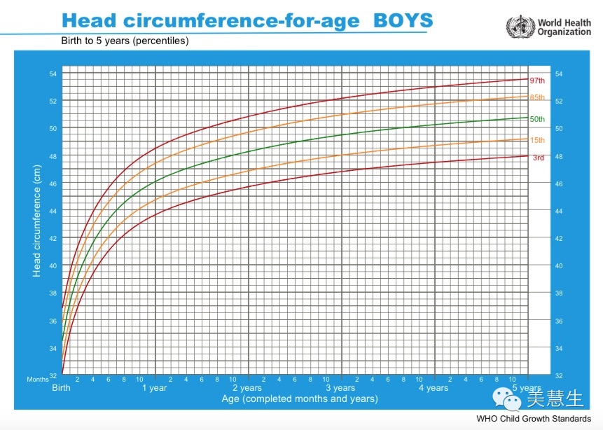 0-5岁男宝头围成长图