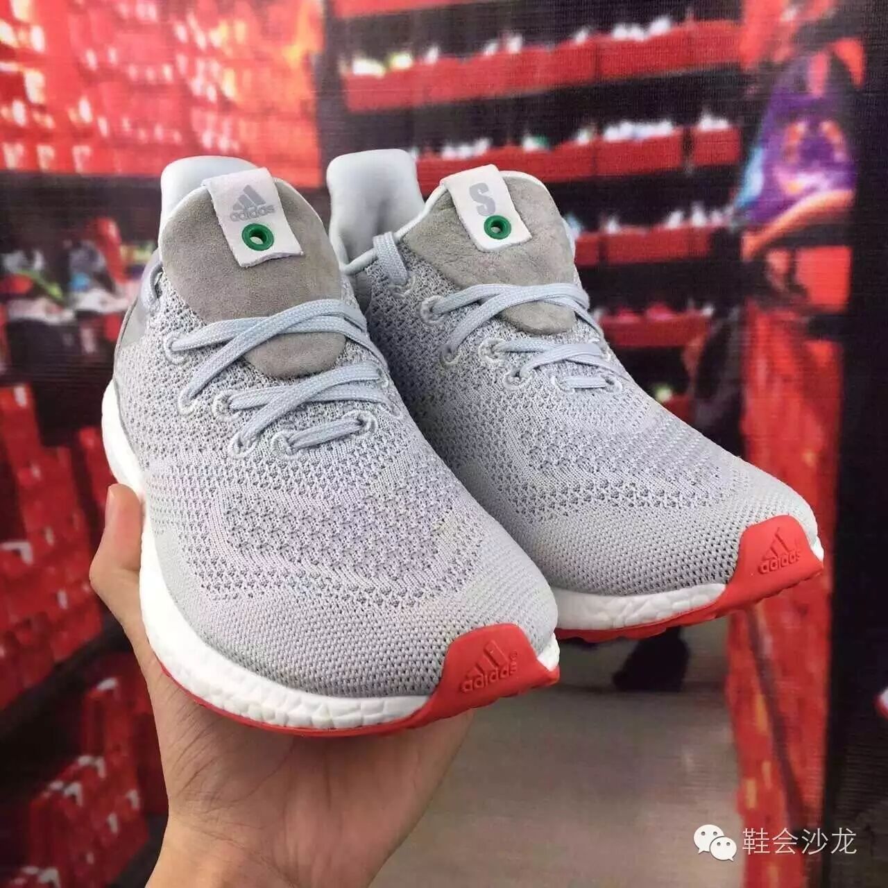 阿迪达斯飞线爆米花 林俊杰上脚款