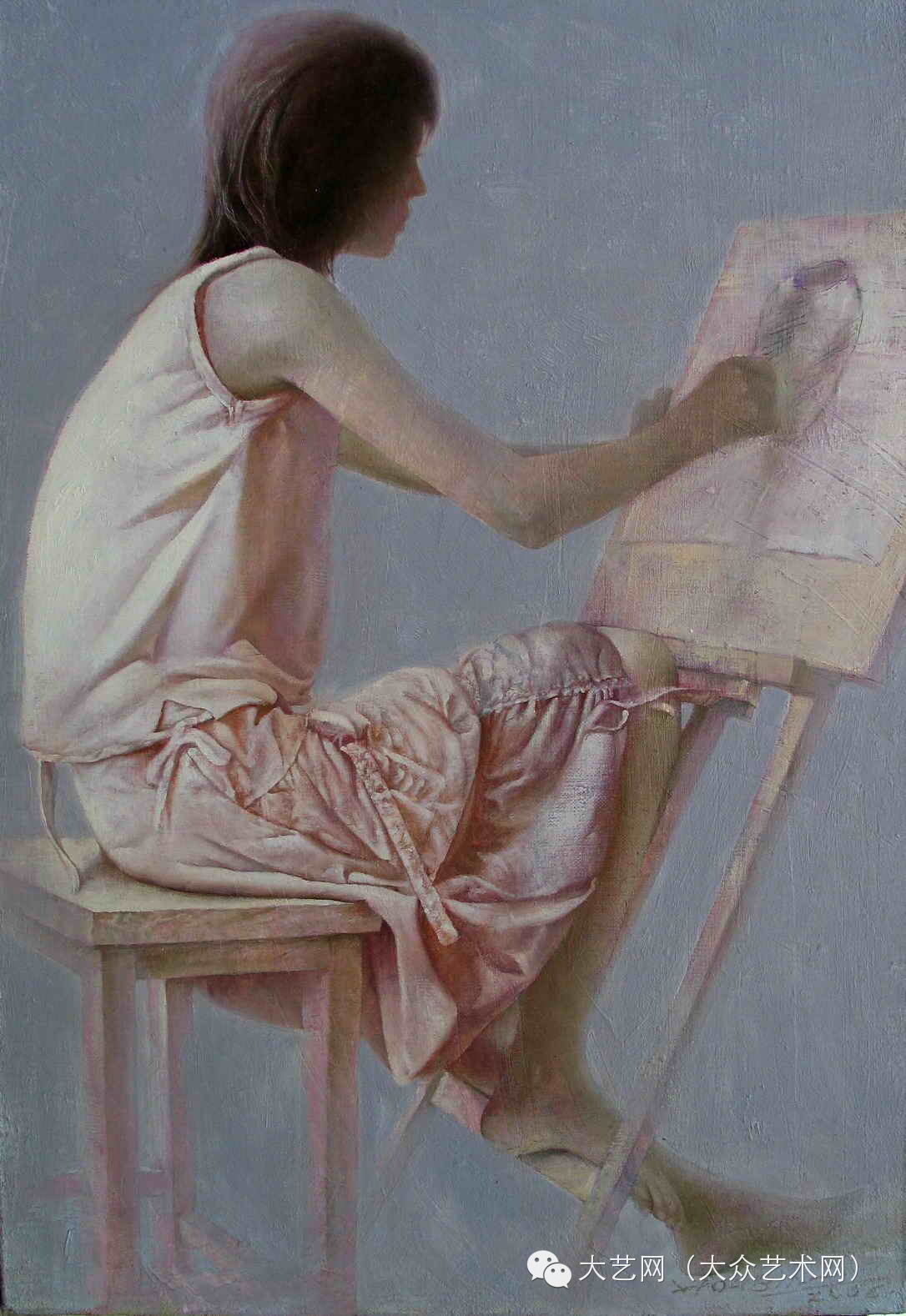 [转载]著名油画家侯滨写实主义油画作品欣赏