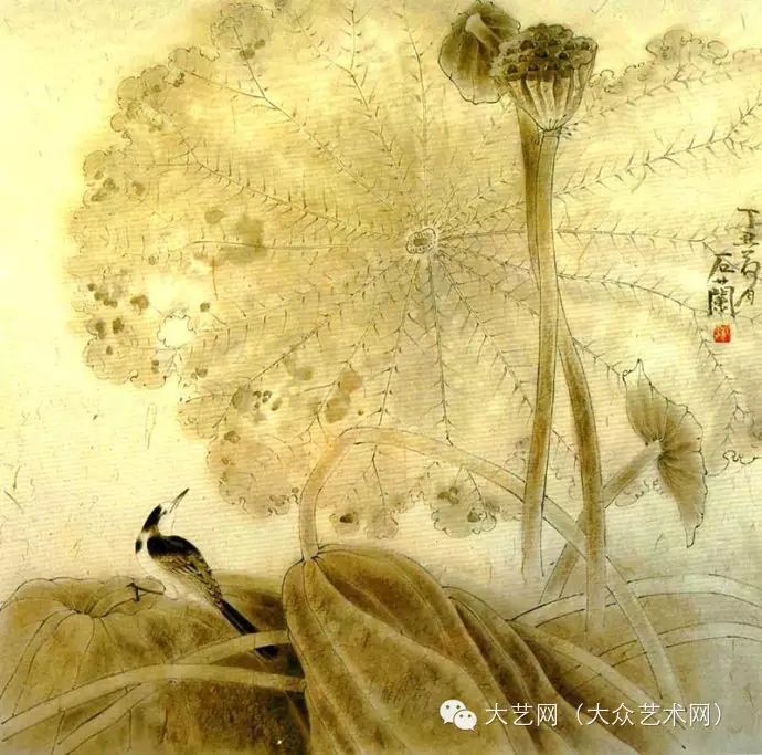 大众艺术网:花儿 新工笔画的魅力 —— 中国工笔女画家石兰新国画重彩