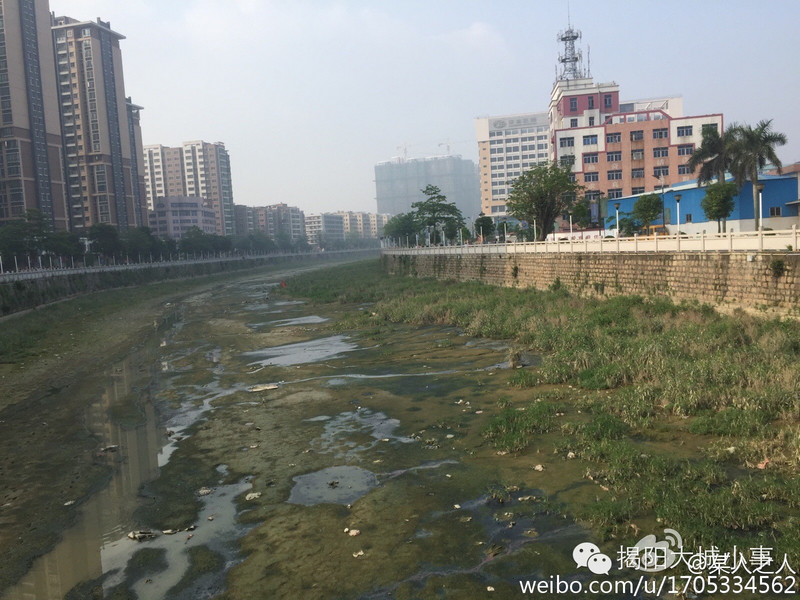 揭阳普宁流沙河变成这样,沙憎哪安家?流沙新河变沙洲!