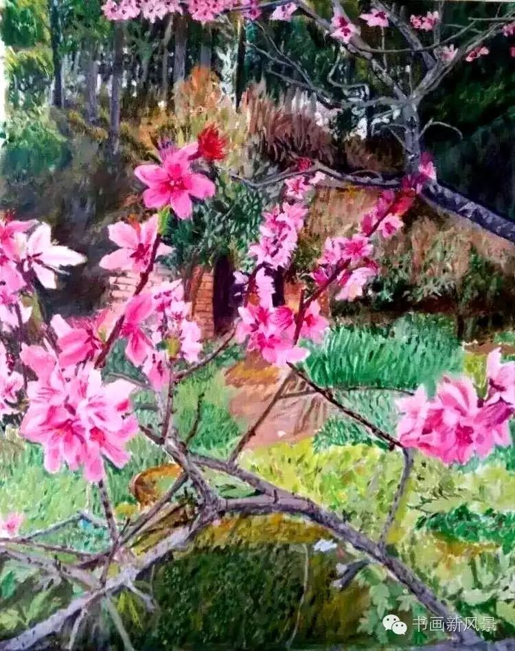 2,周春芽的桃花 周春芽桃花作品