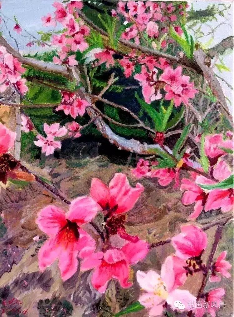 2,周春芽的桃花 周春芽桃花作品