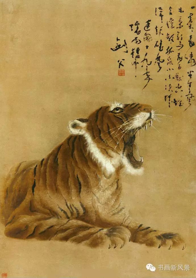 高剑父高奇峰画虎太厉害啦