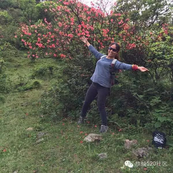 恭城520社区携手行者俱乐部赴三江大平头（棋盘界）观赏最美杜鹃花！131 / 作者:箩筐索 / 帖子ID:115901