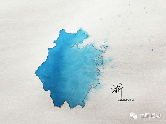【中国风·水墨中国】全国各省市自治区的水墨风格轮廓图  北京