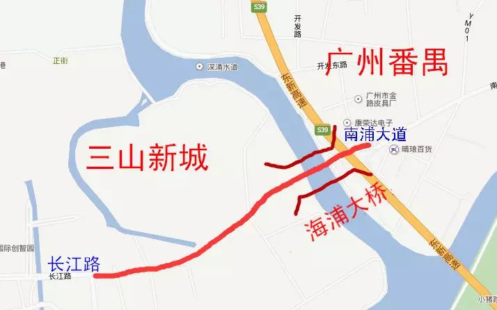 海浦大桥有望明年动工,以后从三山新城去广州就更方便