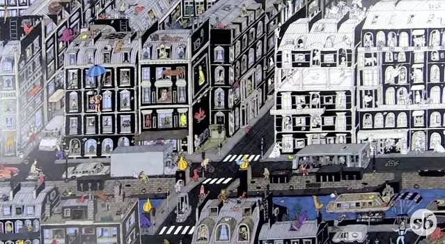 从零开始，艺术家用笔画出一个城市