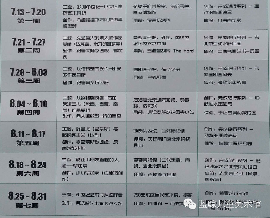 [蓝鲸]暑期艺术夏令营开始组团啦！！！