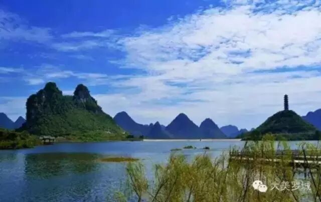 阳春三月,让我们到罗城成龙湖公园踏青去