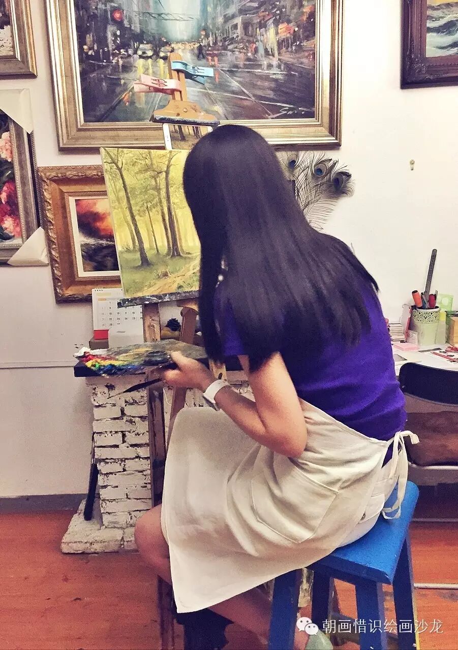 学生油画作品赏析看了眼睛会怀孕-怀孕期