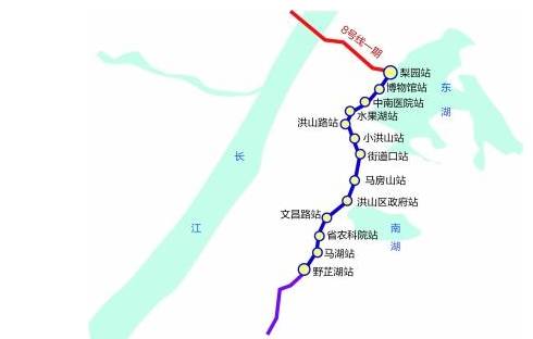 武汉地铁8号线二期规划公示:设12个站
