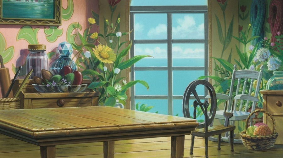 插画宫崎骏画笔下的美丽风景