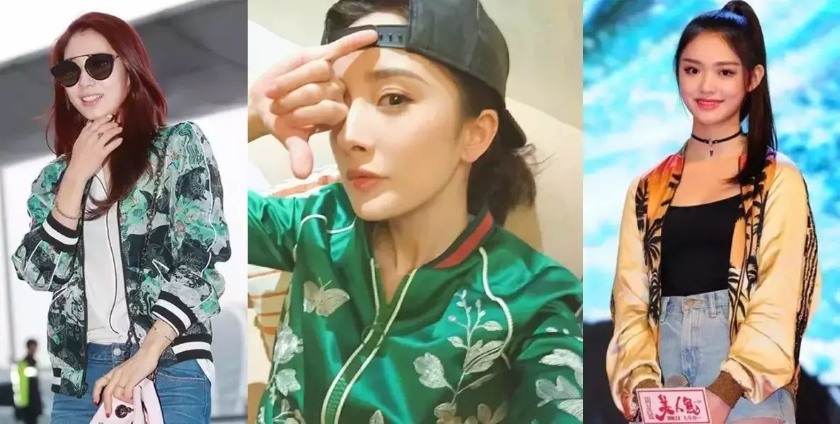 刺绣夹克真漂亮,杨幂朴信惠都喜欢这么穿!