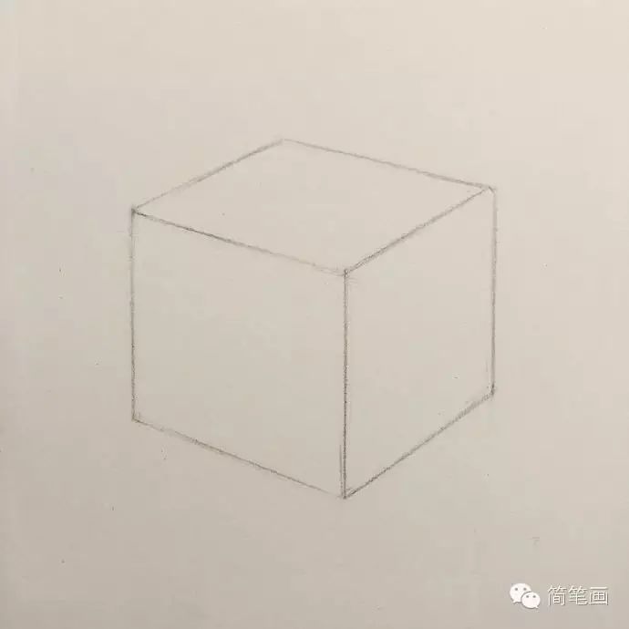 简单的素描手法———正方体!