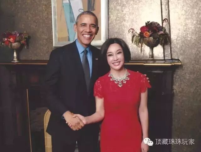 刘晓庆私会奥巴马!脖子上的翡翠实在羡煞旁人!